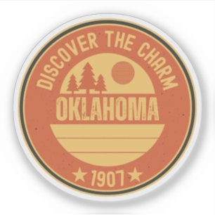 Adesivo Presente do Estado de Oklahoma Sooners - OK
