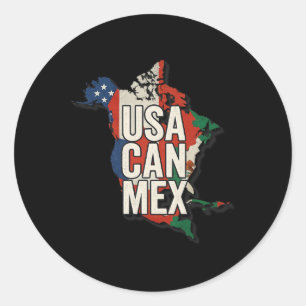 Adesivo Presente do Fã de Futebol EUA Can Mex América do N