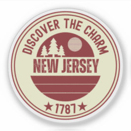 Adesivo Presente do Garden State NJ - Nova Jersey