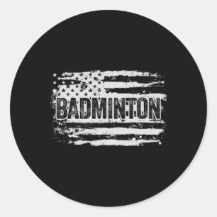 Adesivo Presente do Jogador de Badminton