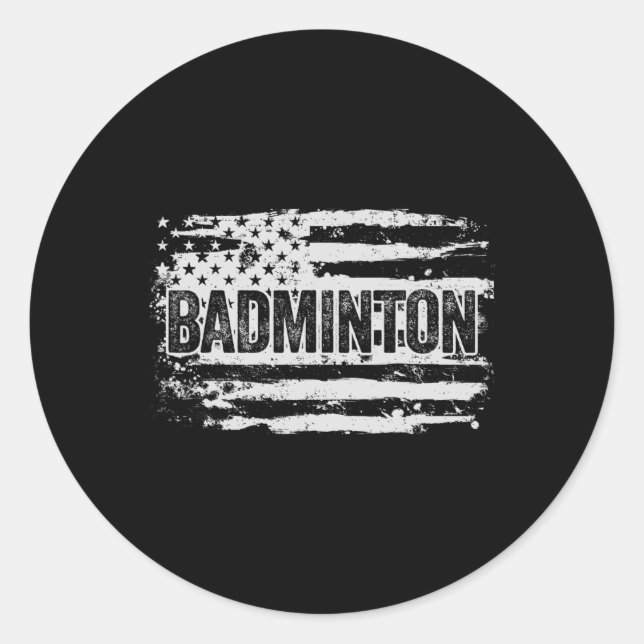 Adesivo Presente do Jogador de Badminton (Frente)
