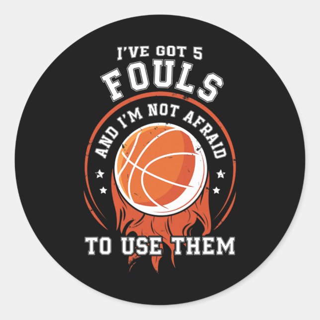 Adesivo Presente do jogador de basquete divertido - Hoops  (Frente)
