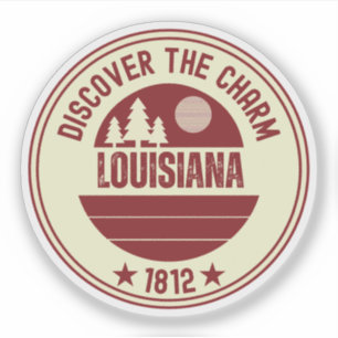 Adesivo Presente do País Cajun - Amor pela Louisiana
