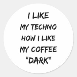 Adesivo Presente do Partido Techno Music Rave DJ Eletro Fe