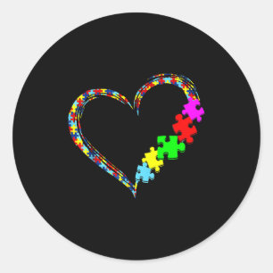 Adesivo Presente do quebra-cabeça do coração do amor Consc