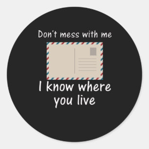 Adesivo Presente do trabalhador postal para o marinheiro