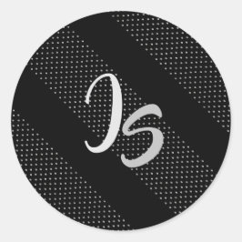 Adesivo Presente Elegante com Monograma Personalizado de P