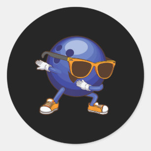 Adesivo Presente engraçado de bowling com dab para dançari