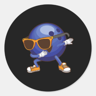Adesivo Presente engraçado de bowling com dabbing para cri