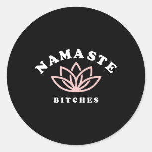 Adesivo Presente engraçado de ioga flor de lótus Namaste E