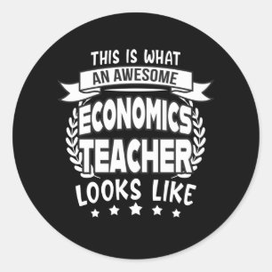 Adesivo Presente engraçado de professor de economia incr
