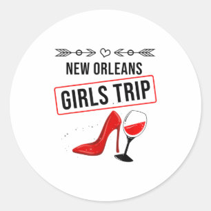 Adesivo Presente engraçado de viagem de meninas de Nova Or