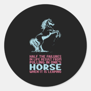 Adesivo Presente Equestre Metade Das Falhas Na Vida Útil