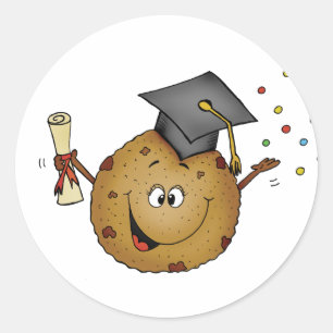 Adesivo Presente esperto da graduação do biscoito