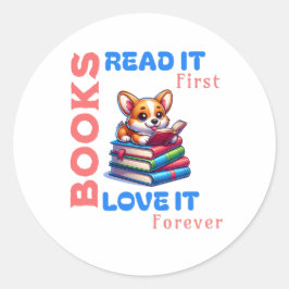 Adesivo Presente fabuloso para aqueles que amam livros e l
