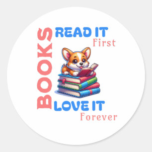 Adesivo Presente fabuloso para aqueles que amam livros e l
