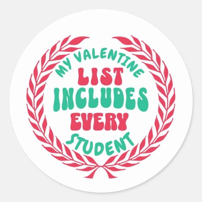 Adesivo Presente fantástico para professores no Dia de os  (Frente)