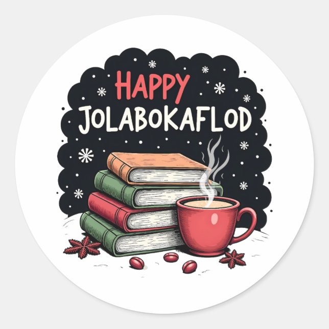 Adesivo Presente Feliz Celebração Familiar Jolabokaflod (Frente)