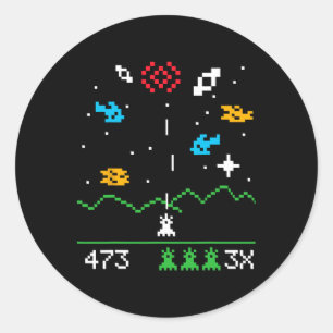 Adesivo Presente Geek de Video Games Astrospace Vintage Ne