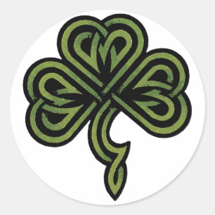 Adesivo Presente irlandês do trevo
