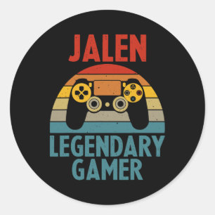 Adesivo Presente Jalen Nome Personalizado Divertido Jogos 