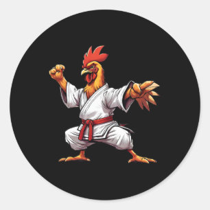 Adesivo Presente Karate Taekwondo Judo Kung Fu Frango Galo