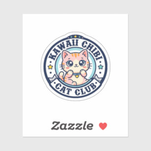 Adesivo Presente Kawaii Chibi Gato Mãe de Gato - Kawaii Ch
