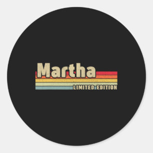 Adesivo Presente Martha Nome Personalizado Aniversário Div