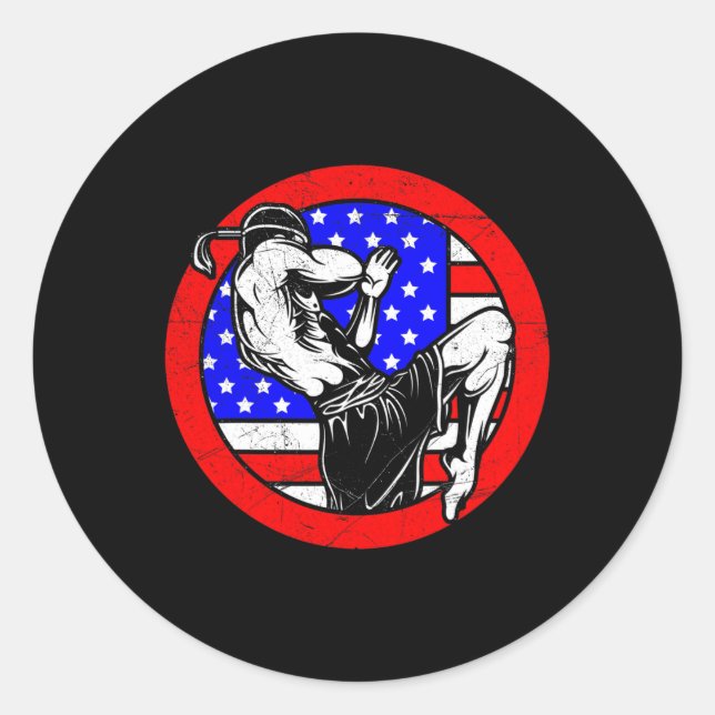 Adesivo Presente Muay Thai - Boxe Tailandesa e Kickboxing  (Frente)