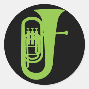 Adesivo Presente musical da Baritone Silhouette