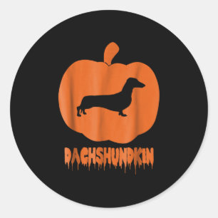 Adesivo Presente no cão   Pumpkin Dachshundkin
