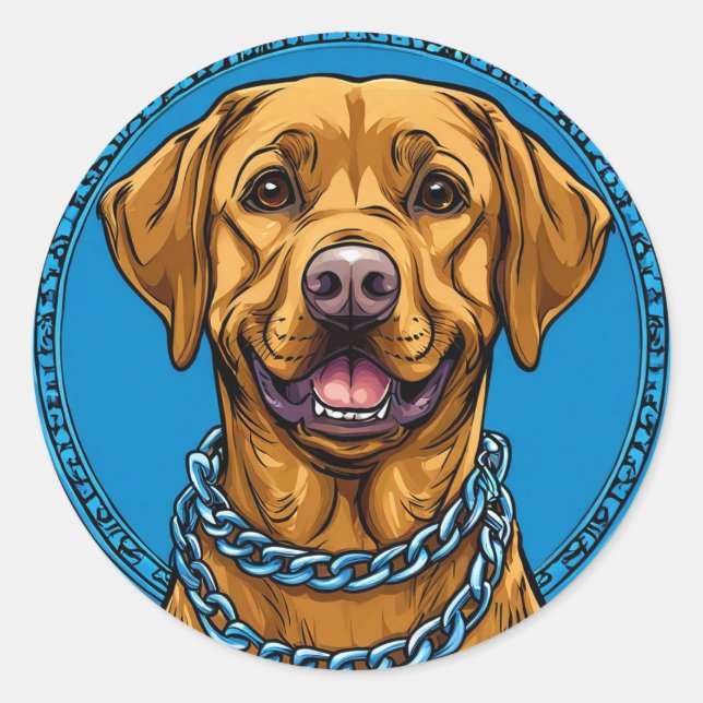 Adesivo Presente para Amante de Cachorro da Raça Labrador  (Frente)