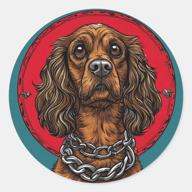 Adesivo Presente para Amantes de Cães de Raça Pura, Decora (Frente)