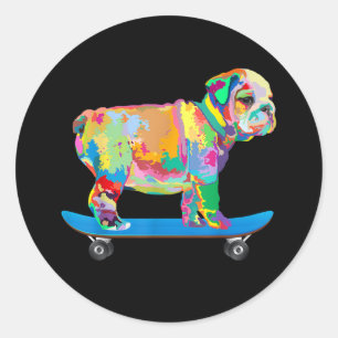 Adesivo Presente para cães Painéis Legal Coloridos