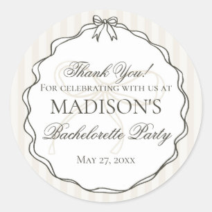 Adesivo Presente para Despedida de Solteira com Roupa Ínti