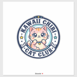 Adesivo Presente para Mãe de Gato Kawaii Chibi - Kawaii Ch