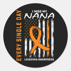 Adesivo Presente Perda De Nana Orange Leukemia Sinalizador