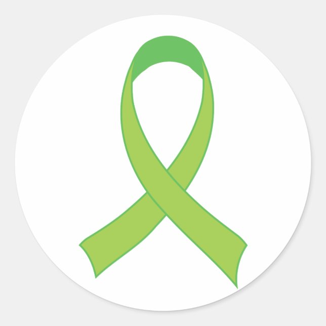 Adesivo Presente personalizado de consciência do Verde lim (Frente)