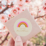 Adesivo Presente Personalizado Do Arco-Íris Retroativo Sim<br><div class="desc">Arco-Íris Retroativo Simples Cuto Personalizado Um Presente Do Adesivo Redondo Clássico</div>
