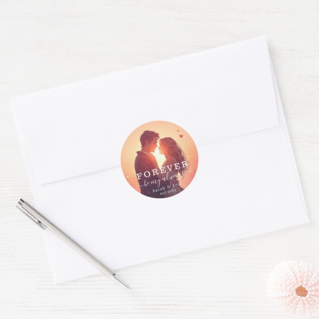 Adesivo Presente Personalizado do Dia dos Namorados (Envelope)