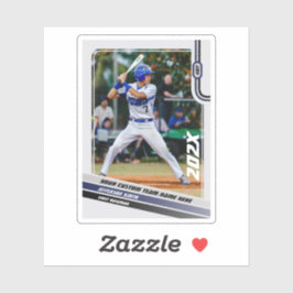 Adesivo Presente Personalizado para Jogador de Beisebol em