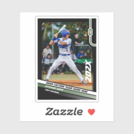 Adesivo Presente Personalizado para Jogador de Beisebol em
