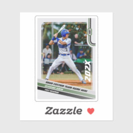 Adesivo Presente Personalizado para Jogador de Beisebol em