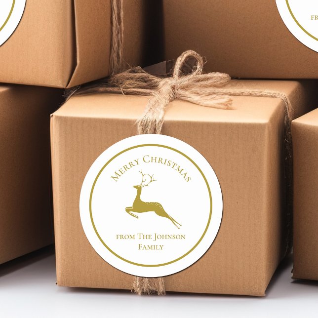 Adesivo Presente Personalizado para Reinador de Natal Dour (Criador carregado)