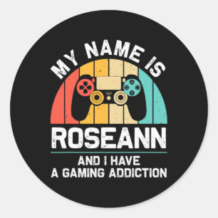 Adesivo Presente Roseann Nome Personalizado Engraçado Gami