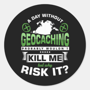 Adesivo Presente Sem Geocaching Caça-Tesouro GPS Caches