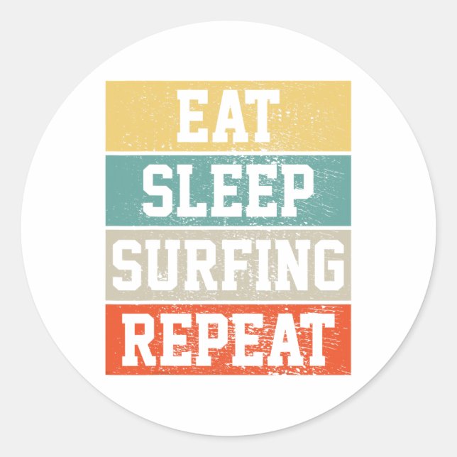 Adesivo Presente Surf Surfing Retro Vintage (Frente)