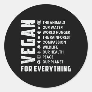 Adesivo Presente Vegan Vegetariana Veggie Veganismo