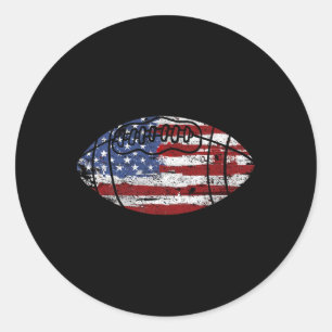 Adesivo Presente Vintage da Bandeira Americana Futebol