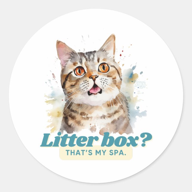 Adesivo Presentes Adoráveis para Gatinhas de Gato (Frente)